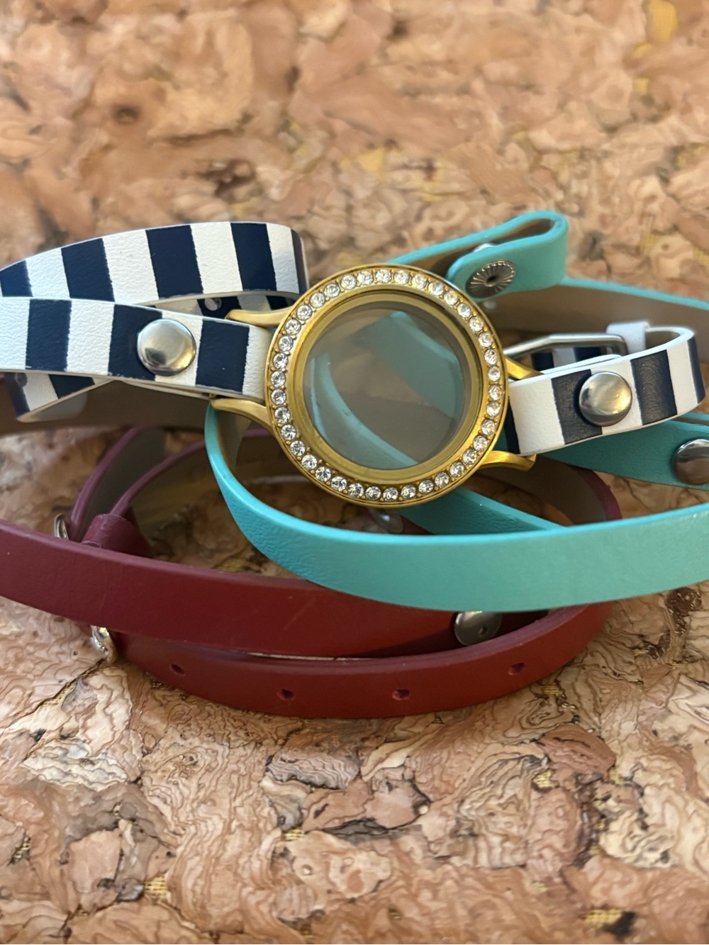 Origami Owl Gold Tone Wrap Bracelet
